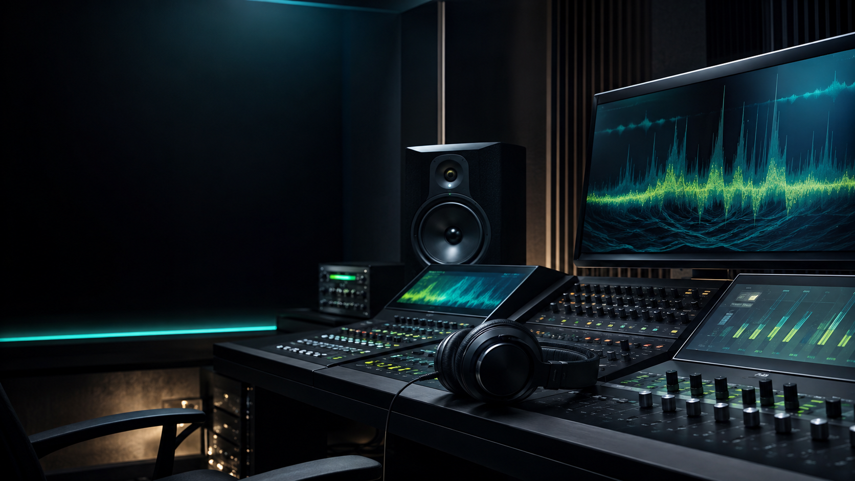 Musikproduktion i en modern digital studio